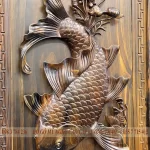 tranh lý ngư vọng nguyệt gỗ mun hoa (1438)