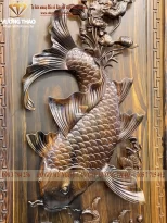 tranh lý ngư vọng nguyệt gỗ mun hoa (1438)