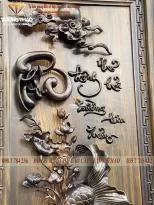 tranh lý ngư vọng nguyệt gỗ mun hoa (1439)