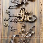 tranh lý ngư vọng nguyệt gỗ mun hoa (1440)