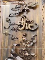 tranh lý ngư vọng nguyệt gỗ mun hoa (1440)