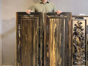 tranh tứ quý gỗ mun hoa (1621)