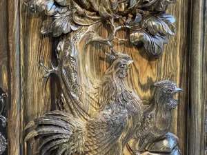 tranh tứ quý gỗ mun hoa (1625)