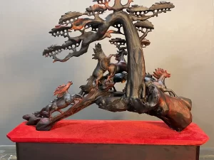 tượng mã đáo thành công bằng gỗ (691)