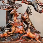 tượng mã đáo thành công bằng gỗ (695)