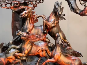 tượng mã đáo thành công bằng gỗ (695)