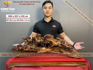 tượng mã đáo thành công gỗ (673)