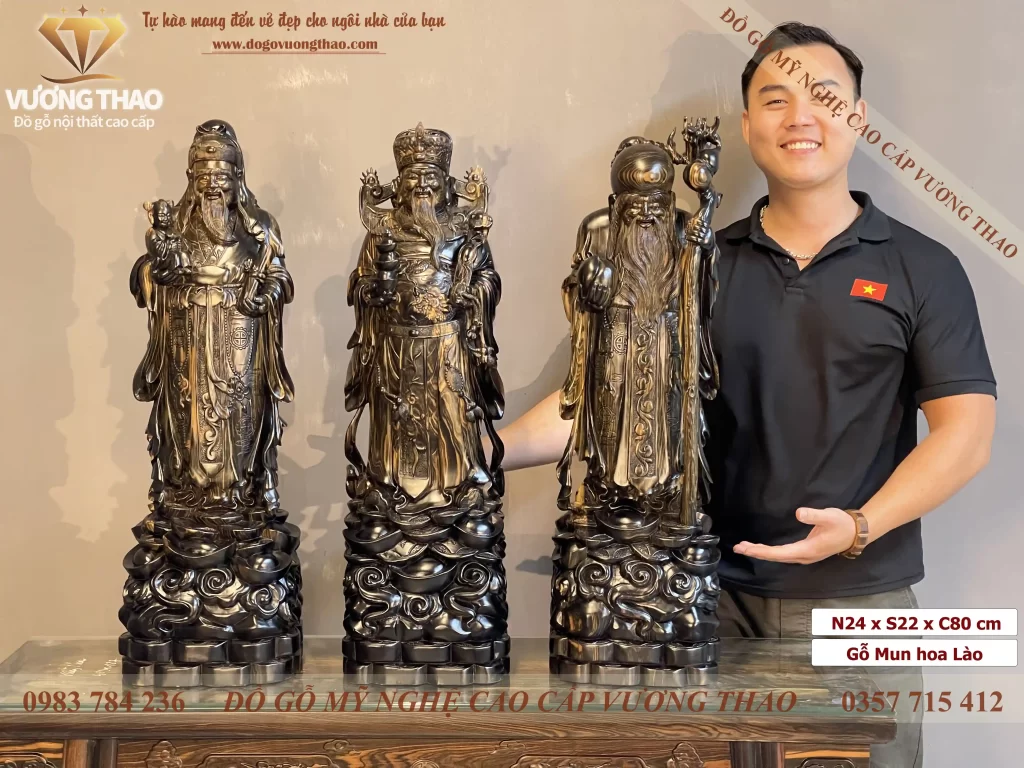 tượng tam đa gỗ (1706)