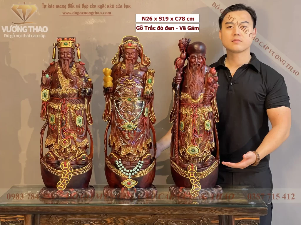 tượng tam đa gỗ (1722)