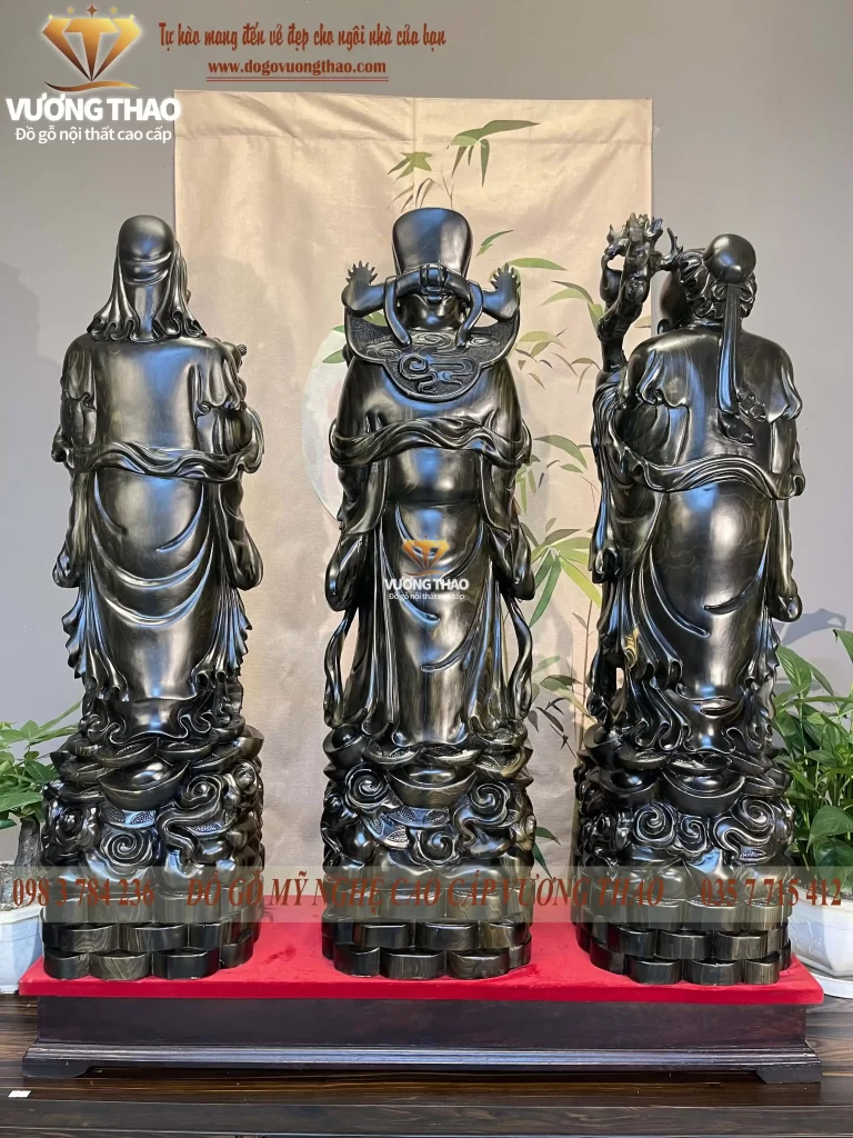 tượng tam đa gỗ mun hoa (1490)