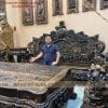 Bộ bàn ghế rồng đỉnh gỗ mun hoa (11)