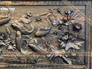tranh cửu ngư quần hội bằng gỗ (473)