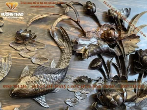 tranh cửu ngư quần hội bằng gỗ (476)