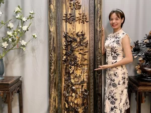 tranh tam đa gỗ mun hoa (323)