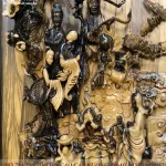 tranh tam đa gỗ mun hoa (326)