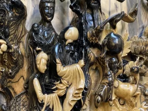 tranh tam đa gỗ mun hoa (327)