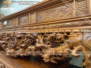 Sập thờ Mai Điểu gỗ Gụ Thường