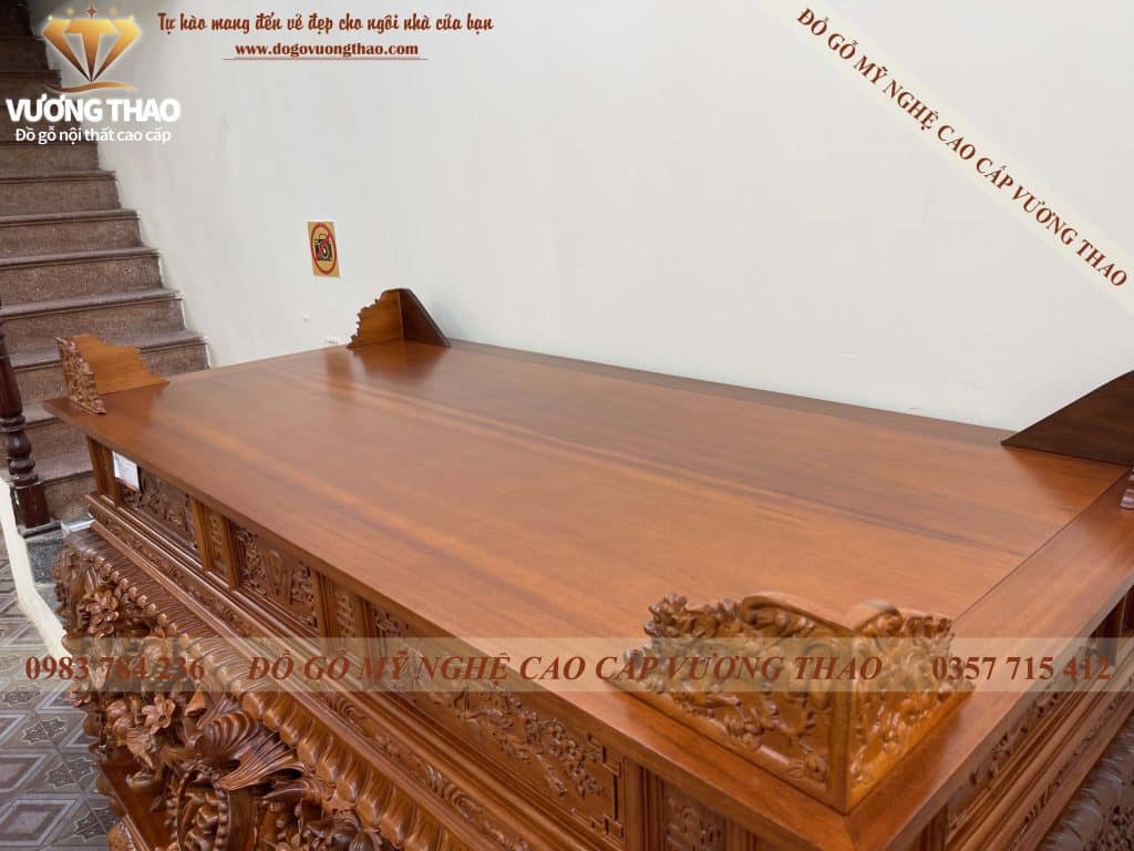 Sập thờ Mai Điểu gỗ Gụ Thường