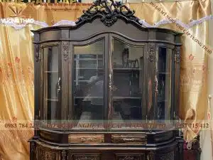 Tủ Rượu Bầu Gỗ Mun