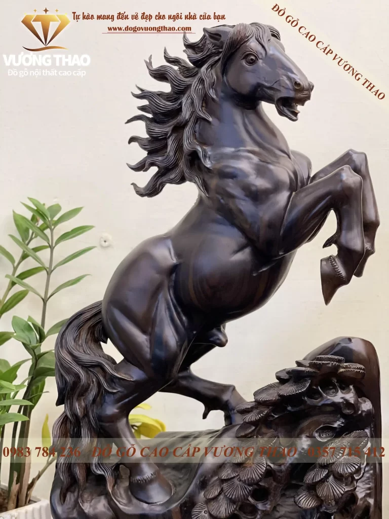 Tượng Nhất Mã Phi Thiên gỗ (733)