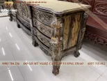kệ tivi hoàng gia gỗ mun hoa (1026)