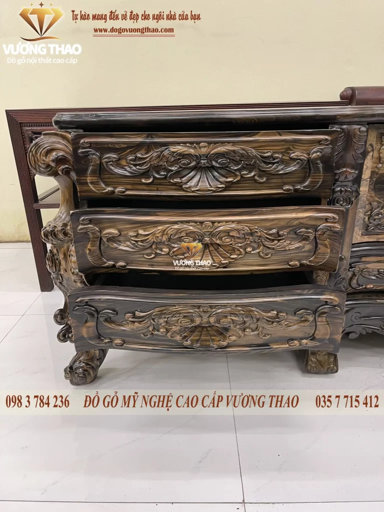 kệ tivi hoàng gia gỗ mun hoa (1030)