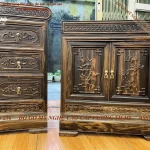 kệ tivi phòng khách mõ đồng tiền tứ quý (580)