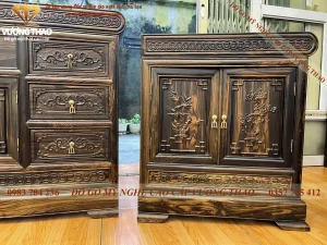 kệ tivi phòng khách mõ đồng tiền tứ quý (580)