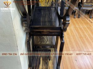 tủ rượu Zích Zắc mẫu Tròn gỗ Mun