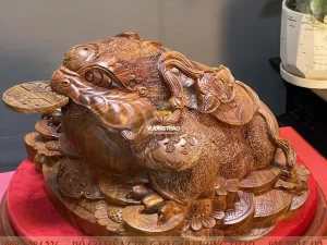 tượng cóc thiềm thừ gỗ (1336)