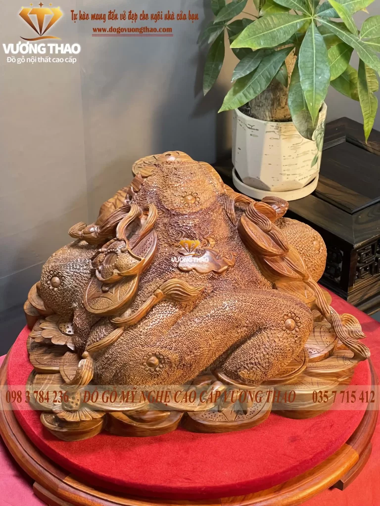 tượng cóc thiềm thừ gỗ (1337)
