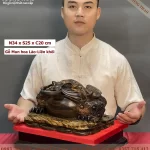 tượng cóc thiềm thừ gỗ (528)