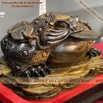 tượng cóc thiềm thừ gỗ (529)