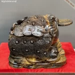 tượng cóc thiềm thừ gỗ (531)
