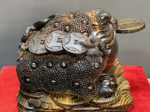 tượng cóc thiềm thừ gỗ (531)