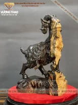 tượng dê gỗ mun hoa (234)