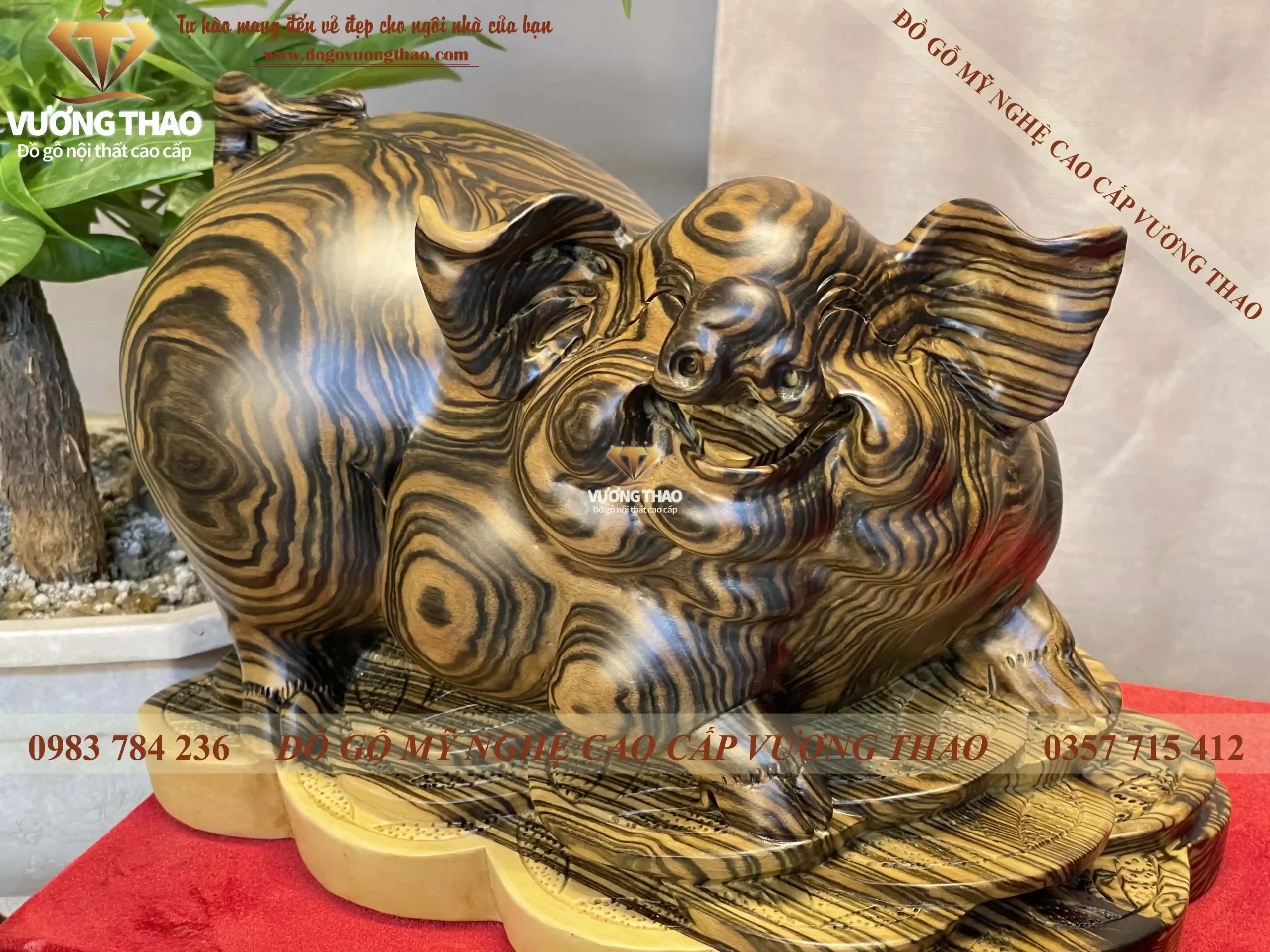 tượng heo gỗ (1545)