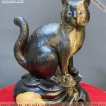 tượng mèo gỗ (147)