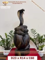 tượng rắn gỗ (783)