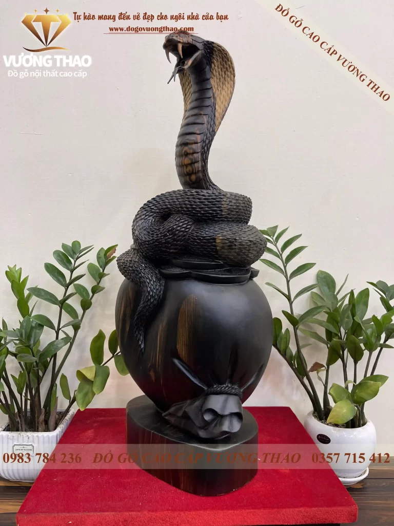 tượng rắn gỗ (787)