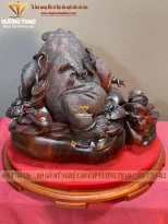 tượng thiềm thừ gỗ trắc (1333)