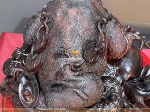 tượng thiềm thừ gỗ trắc (1334)