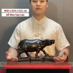 tượng trâu gỗ (1000)