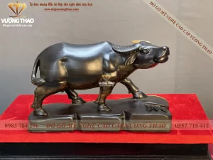 tượng trâu gỗ (1001)