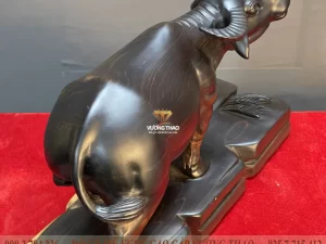 tượng trâu gỗ (1002)