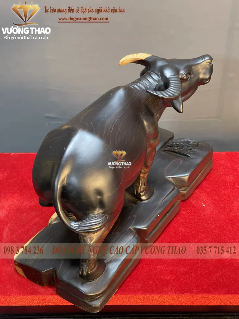 tượng trâu gỗ (1002)