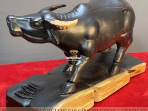tượng trâu gỗ (1003)
