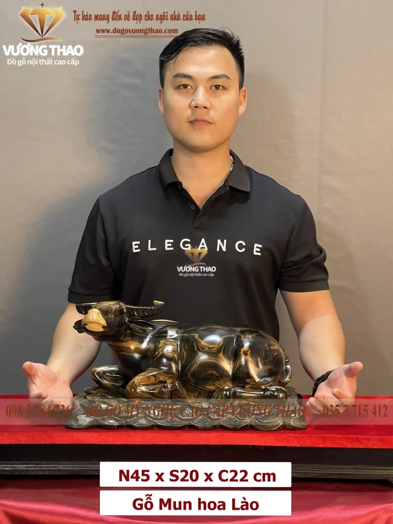 tượng trâu gỗ (1041)