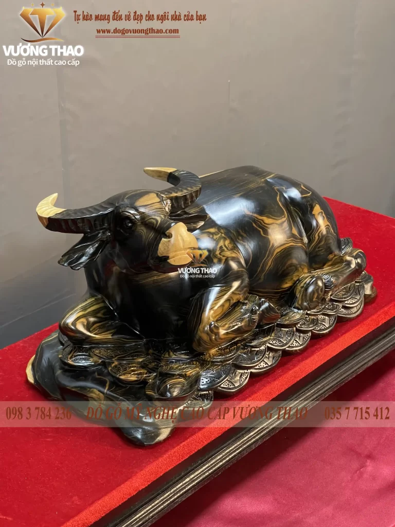 tượng trâu gỗ (1042)