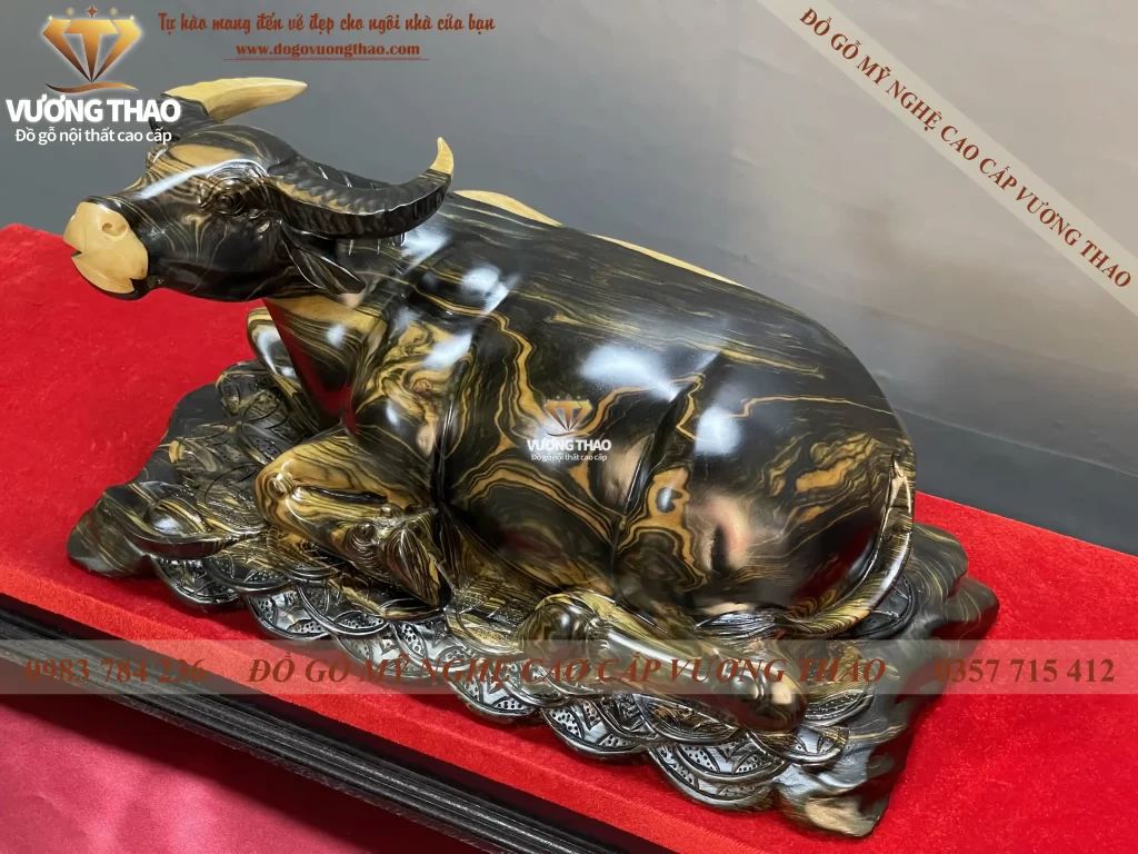 tượng trâu gỗ (1043)
